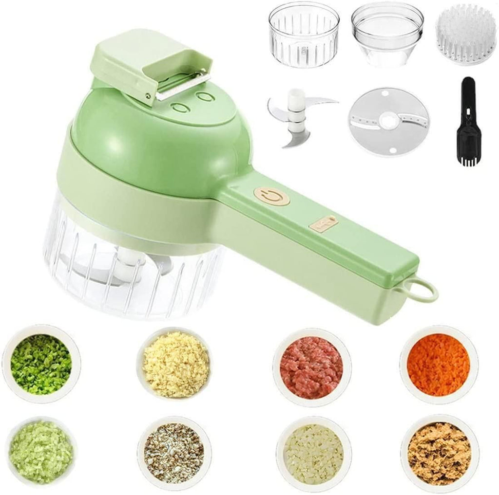 1 ortPa4 inble Electric Vegetable Cutter Set